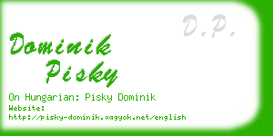 dominik pisky business card